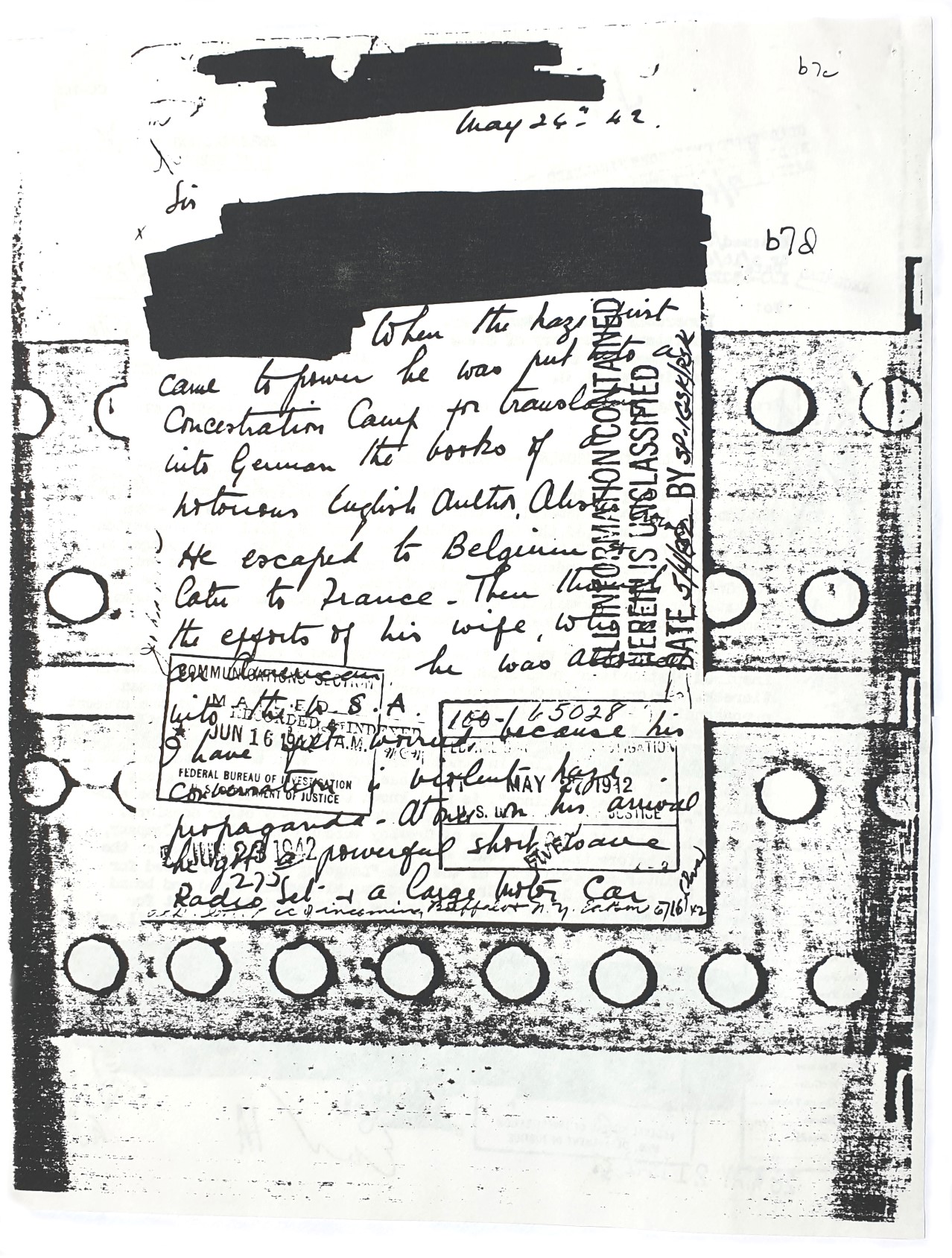 Karl Germer FBI files